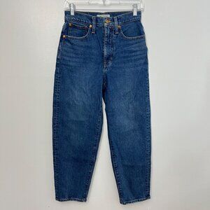 MADEWELL-‎ Balloon Jeans in Ellisboro Wash Dark Denim 80s Classic Size 25